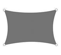 Rectangulaire 4x6 m Imperméable Toile Ombrage Extérieur 6x4 m PES Résistant à l& 39 eau Voile Gris 4x6m