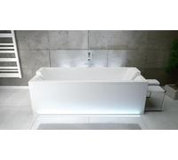 Rectangulaire baignoire d'angle salle de bains baignoires d'angle blanc arrondi baignoire Nouveau