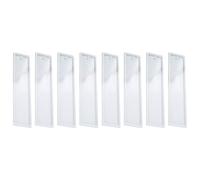 Rectangulaire Moule à Marque-pages en Silicone 8 Pièces | Création Artisanale de Marque-pages, Format Blanc pour Bricolage, pour Camarades et Amis