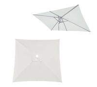 Rectangulaire Toile De Rechange Pour Parasol Déporté 2x3m Carré 2x2m 3x3m, Auvent De Remplacement Pour Parapluie De Terrasse, 4/6/8 Ribs Étanche Housse De Rechange Pour Cour Jardin Plage(Offwhite,3X3m