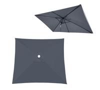 Rectangulaire Toile De Rechange Pour Parasol Déporté 2x3m Carré 2x2m 3x3m, Auvent De Remplacement Pour Parapluie De Terrasse, 4/6/8 Ribs Étanche Housse De Rechange Pour Cour Jardin Plage(Greys,2X2m)