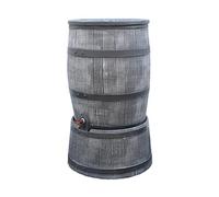 Récupérateur d'eau Anthracite Roto 120 litres | Complet avec Couvercle, Robinet et Socle!
