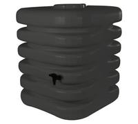 Récupérateur d'eau Cubique 1000 L, Anthracite, Avec Robinet Gros Débit 26/34 et Kit Raccord