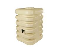 Baril d'eau de pluie - BELLI - Cubique - 350 litres - Beige - Polyéthylène - 60 x 60 x 120 cm