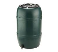 Récupérateur d'eau forme tonneau Nature - 210L - Noir