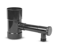 Récupérateur d'eau De Pluie DOJA Barcelona - 90mm - Pack 2 - Graphite - Facile à Installer, Collecteur d'eau de Pluie, Matériau Résistant, Versatilité, Collecteur pour Gouttière, Raccord Rapide