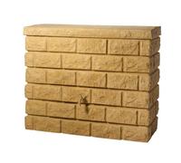 Récupérateur d'eau de pluie - GARANTIA - Rocky - 400 L - Beige clair - Plastique