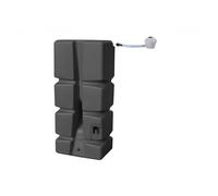 EDA - Récupérateur d'eau RÉCUP'ECO 310 L - Décor Tressé - Kit Collecteur Filtrant Inclus + Robinet - Gris Anthracite