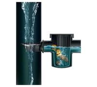 Récupérateur d'eau de pluie kit de raccordement gouttière - Raccord descente d'eau - Avec filtre à feuilles - Pour récupérateur d'eau