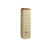 Récupérateur d'eau de pluie mural 650 L beige + Kit raccord chéneau