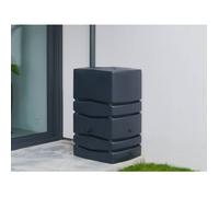 Récupérateur d'eau de pluie mural anthracite avec robinet 450 L - Nature