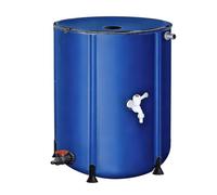 Récupérateur d'eau de pluie pliable avec support et robinet, kit de récupération d'eau de pluie pour jardin, système de rangement compact pour jardins, récupérateur d'eau de pluie pliable et