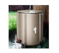Récupérateur d'eau de pluie pliable avec support et robinet, kit de récupération d'eau de pluie pour jardin, système de stockage peu encombrant, récupérateur d'eau de pluie pliable, réservoi