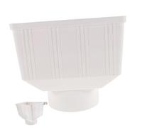Récupérateur D'eau de Pluie pour Gouttière PVC Blanc Plastique | Raccord Récupérateur Eau de Pluie, Installation Facile, sans Fuite, Protège la Maison, pour Barils de Pluie
