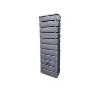 Récupérateur d'eau de pluie WOOD 300 L imitation bois anthracite - BelliJardin