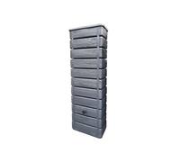 Récupérateur d'eau de pluie WOOD 300 L imitation bois anthracite - BelliJardin