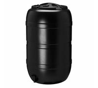 Récupérateur d'eau forme tonneau Nature - 210L - Noir