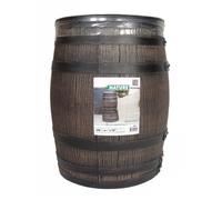 Nature Réservoir d'eau de pluie avec aspect bois 50 L 38 x 49,5 cm Marron