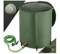 Récupérateur d'eau - TECTAKE - Tonneau récupérateur d'eau de pluie en polychlorure de vinyle avec une capacité de 200 L - Vert