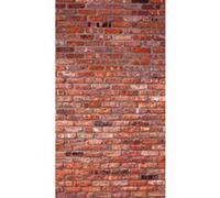 Red bricks, rideau imprimé Grand mur de briques rouge style hollandais 140x245 cm, 1 part Rouge G