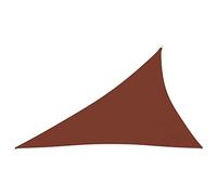 Red Cup Living vidaXL Voile d'ombrage en tissu Oxford triangulaire 3 x 4 x 5 m Terracotta