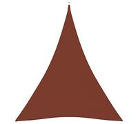Red Cup Living vidaXL Voile d'ombrage en tissu Oxford triangulaire Terracotta 3 x 4 x 4 m