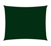 Red Cup Living vidaXL Voile d'ombrage rectangulaire en tissu Oxford Vert foncé 3x4 m