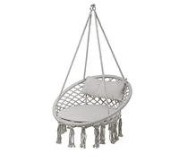 RED DECO Fauteuil Suspendu Rond Style Bohème Figuerolles Ø82Cm Écru