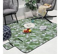 RED DECO Tapis Couverture Multi-Usage Imperméable et Pliable - Pique-Nique, Camping, Plage - Congo 200 X 200 cm