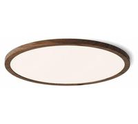 RED - DESIGN RENDL HUE R 22 DIMM : Plafonnier encastré, décor en noyer foncé, 230V, LED, 24W, 3000K, R13442