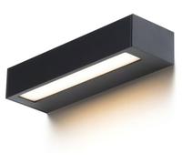 RED - DESIGN RENDL RENDL ASTER 25 Applique murale, acrylique noir laiteux, 230 V, LED 2x6 W, IP65, 3000 K, R14198