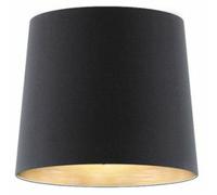 RED - DESIGN RENDL RENDL CONNY 35/30 Abat-jour pour lampadaire, tissu en coton mélangé, noir/film cuivré, max. 23 W, R11372