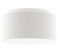 RED - DESIGN RENDL RENDL DOUBLE 55/30 Abat-jour, tissu en coton mélangé, blanc/blanc, PVC, max. 23 W, R11600