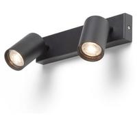 RED - DESIGN RENDL RENDL DUDE II Lampe LED apparente, noire, 230 V, GU10, 2x9 W, R13923