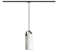 RED - DESIGN RENDL RENDL JULIETTA 31 pour rails monophasés, verre opale/noir, 230 V, E27, 20 W, R13861