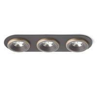 RED - DESIGN RENDL RENDL SHARM R III Luminaire encastré marron/or perlé 230 V LED 3 x 10 W 24° 3000 K R13247