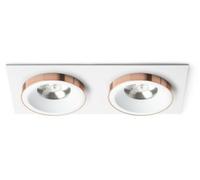 RED - DESIGN RENDL RENDL SHARM SQ II Luminaire encastré, blanc cuivré, 230 V, LED, 2x10 W, 24°, 3000 K, R13255