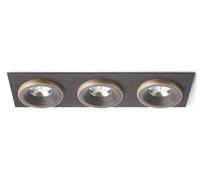 RED - DESIGN RENDL RENDL SHARM SQ III Luminaire encastré marron/or perlé 230 V LED 3 x 10 W 24° 3000 K R13262