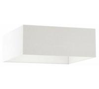 RED - DESIGN RENDL RENDL TEMPO 50/19 Abat-jour, tissu en coton mélangé, blanc/blanc, PVC, max. 23 W, R11505