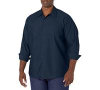 Red Kap Industrial Work Shirt, Regular Fit, Long Sleeve Chemise Longue à Bouton d'utilité Professionnelle, Bleu Marine, 4XL Homme