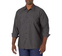 Red Kap Industrial Work Shirt, Regular Fit, Long Sleeve Chemise Longue à Bouton d'utilité Professionnelle, Charbon, 4XL Homme