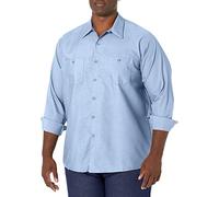Red Kap Industrial Work Shirt, Regular Fit, Long Sleeve Chemise Longue à Bouton d'utilité Professionnelle, Bleu Clair, L Homme