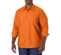 Red Kap Industrial Work Shirt, Regular Fit, Long Sleeve Chemise Longue à Bouton d'utilité Professionnelle, Orange, 4XL Homme