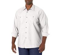 Red Kap Industrial Work Shirt, Regular Fit, Long Sleeve Chemise Longue à Bouton d'utilité Professionnelle, Blanc, L Homme