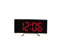 (Red) Mirror Digital Alarm Clock Temperature Date 2 Levels of Brightness Adjustment Snooze Table Clock 12/24H Night Mode LED Clock