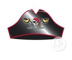 red pirate lot de 8 chapeaux en carton G