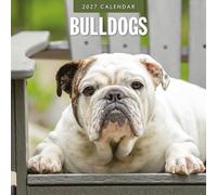Red Robin Calendrier mural mensuel 2027 Bulldogs 30,5 x 30,5 cm | Calendrier de 12 mois à suspendre, papier épais et robuste de qualité supérieure, notes lignées et zone de tâches