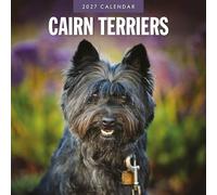 Red Robin Calendrier mural mensuel 2027 Cairn Terriers 30,5 x 30,5 cm | Calendrier de 12 mois à suspendre, papier épais et robuste de qualité supérieure, notes lignées et zone de tâches