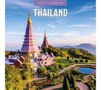 Red Robin Calendrier mural mensuel 2027 Thaïlande 30,5 x 30,5 cm | Calendrier de 12 mois à suspendre, papier épais et robuste de qualité supérieure, notes lignées et zone de tâches