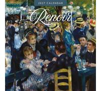 Red Robin Renoir Calendrier mural mensuel 2027 30,5 x 30,5 cm | Calendrier de 12 mois à suspendre, papier épais et robuste de qualité supérieure, notes lignées et zone de tâches